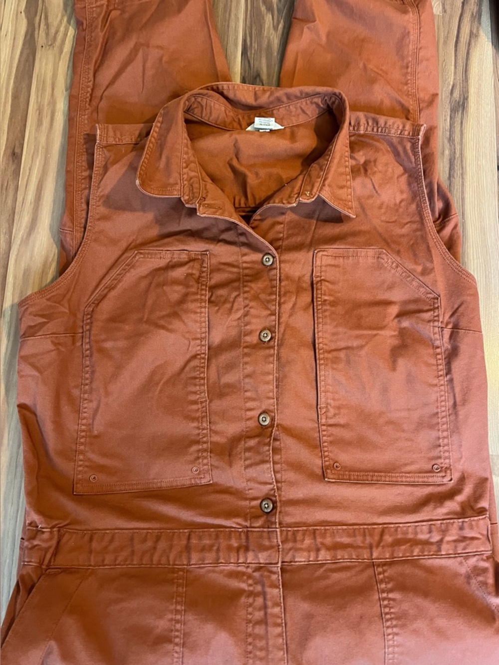 Rust-Colored Utility Jumpsuit Duluth Trading Co